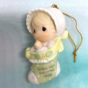 Precious Moments Baby’s First Christmas 1996 Ornament